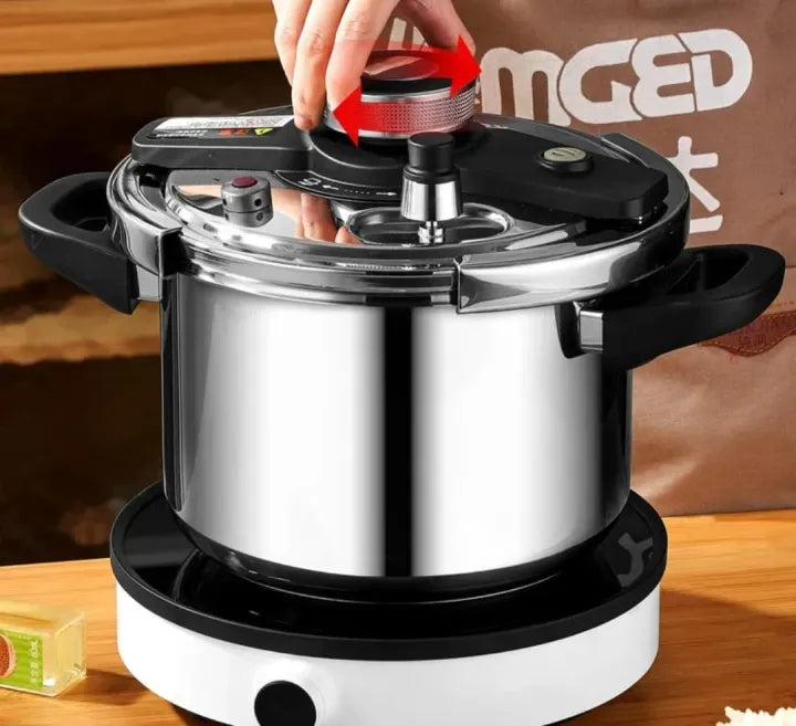 Happy Unique Germany 2-in-1 Stainless Steel Pressure Cooker 9L