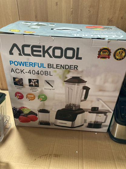 Lot Imported ACEKOOL 3-in-1 Powerful Blender ACK-4040BL
