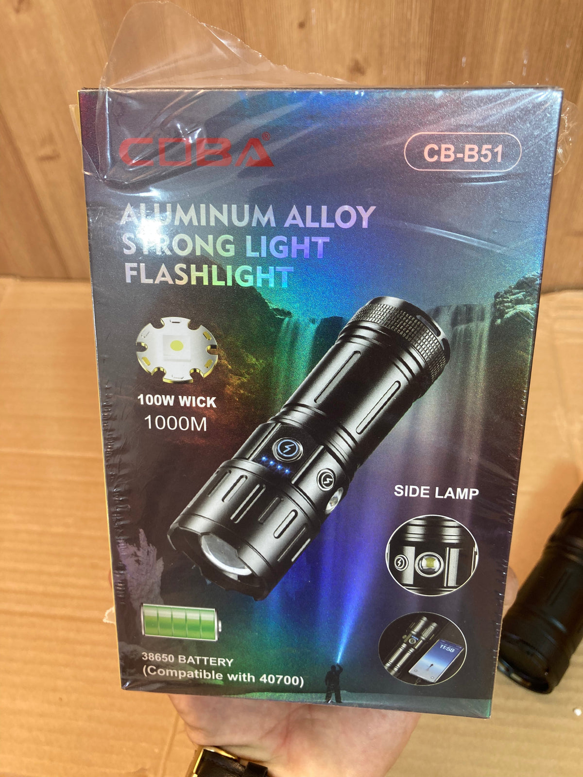 COBA Compact In Size Rechargeable Led Flashlight CB-B51