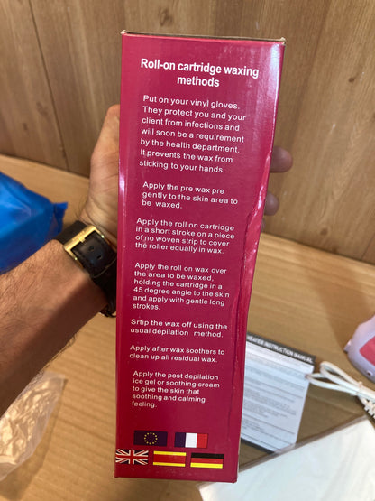 Portable Depilatory Roll-on wax heater