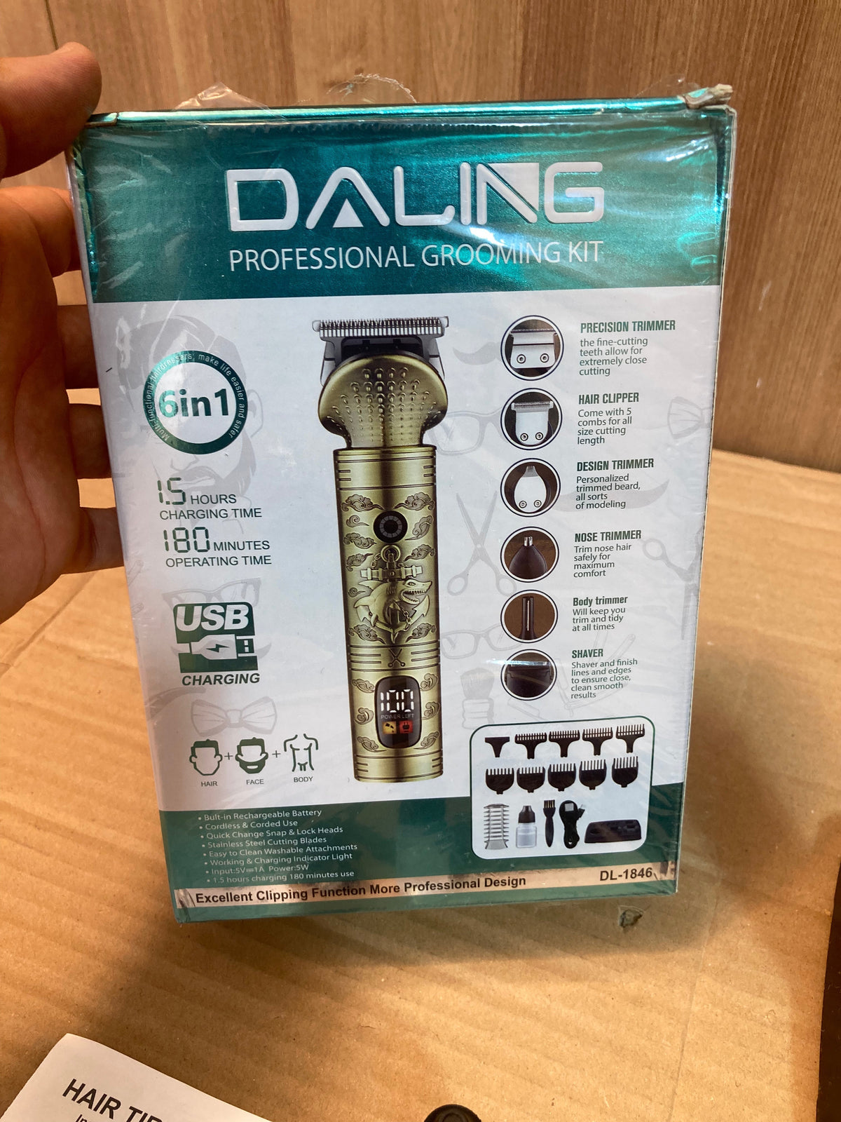 Daling 6-in-1 Professional Hair Trimmer & Clipper