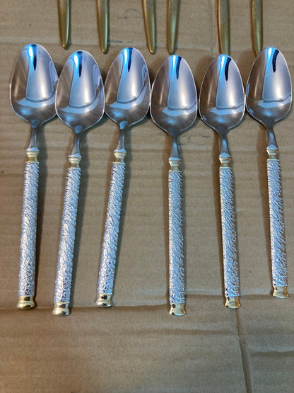AYD 6PCs Stainless Steel Table Spoon Set