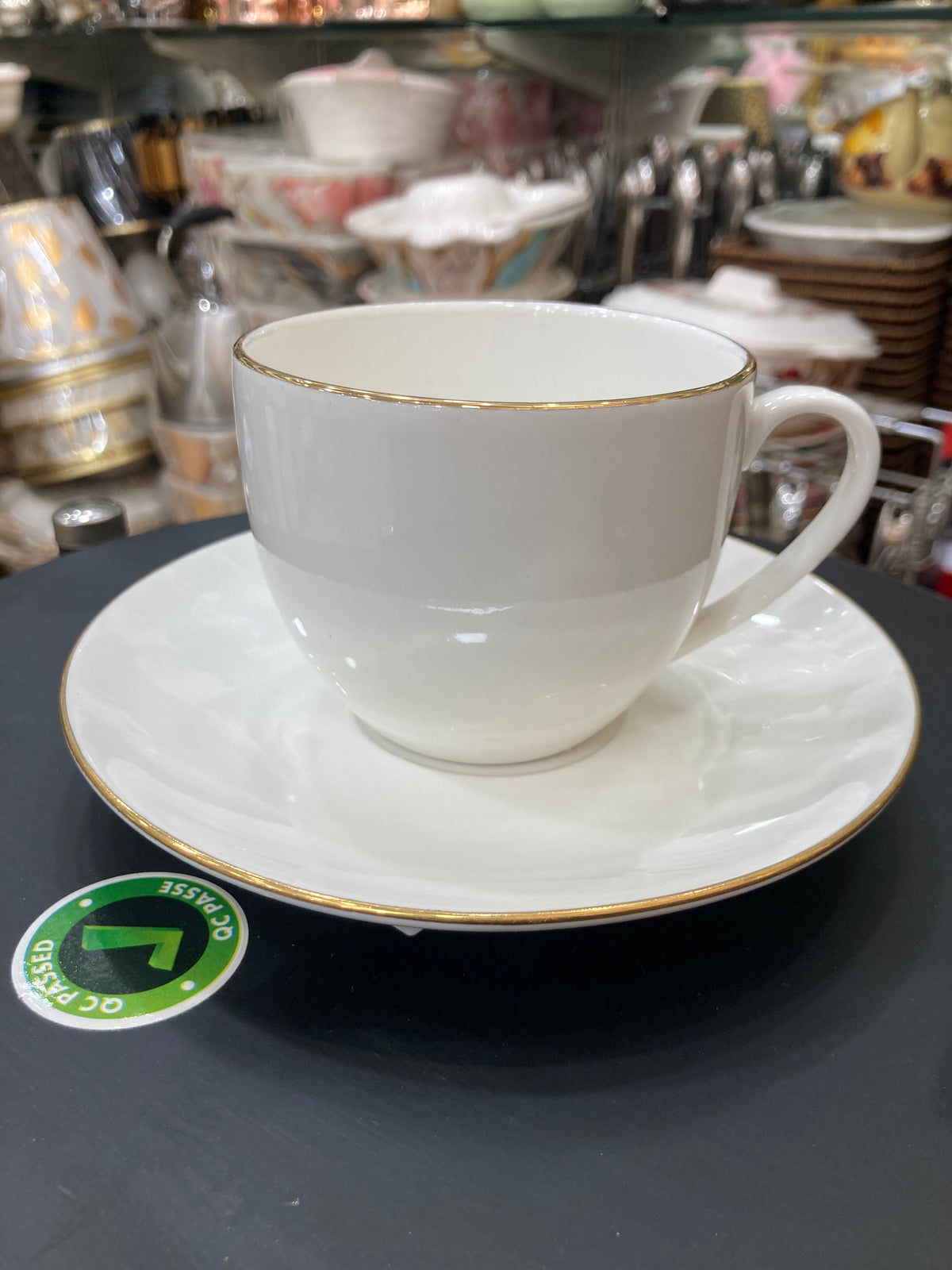 GGK Premium Quality Bone China Classic Collection 6pcs Tea Cup & Saucer Set