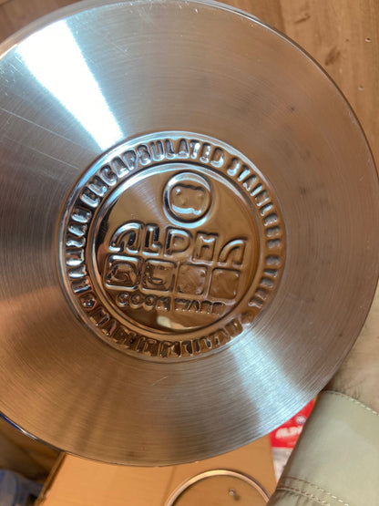 Alpha Durable Stainless Steel Sauce Pan With Glass Lid 20cm