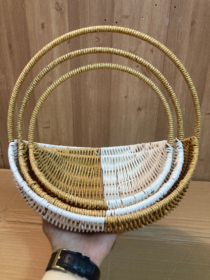 3PCs Fruit Basket with Handle