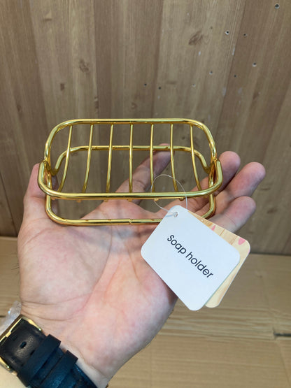 Stainless Steel Golden Soap Holder