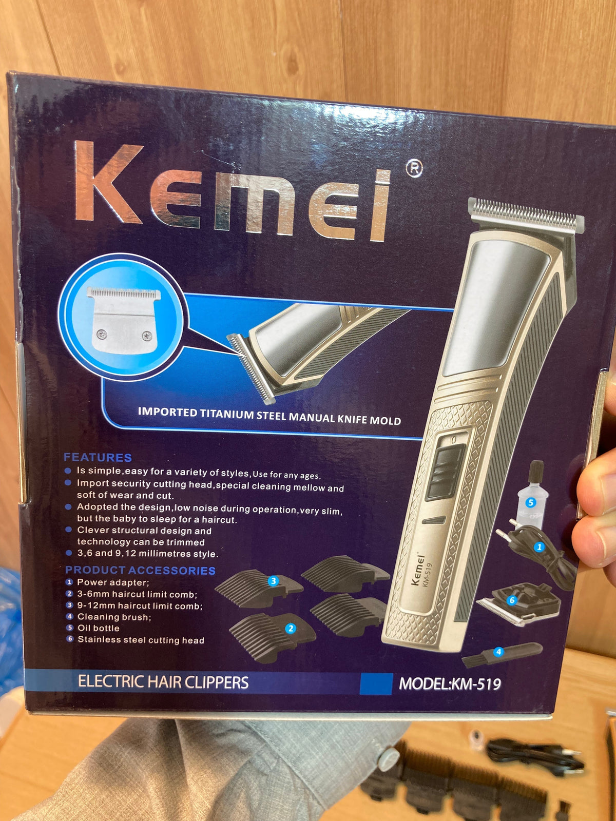 Kemei Hair Trimmer & Clipper KM-519