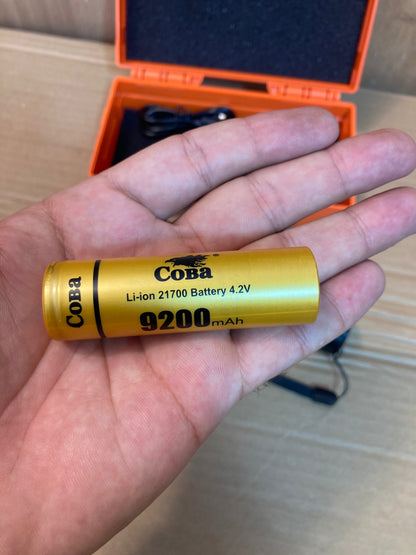 COBA USB Charging Compact LED Flashlight - Handheld Torch CB-M168-TG