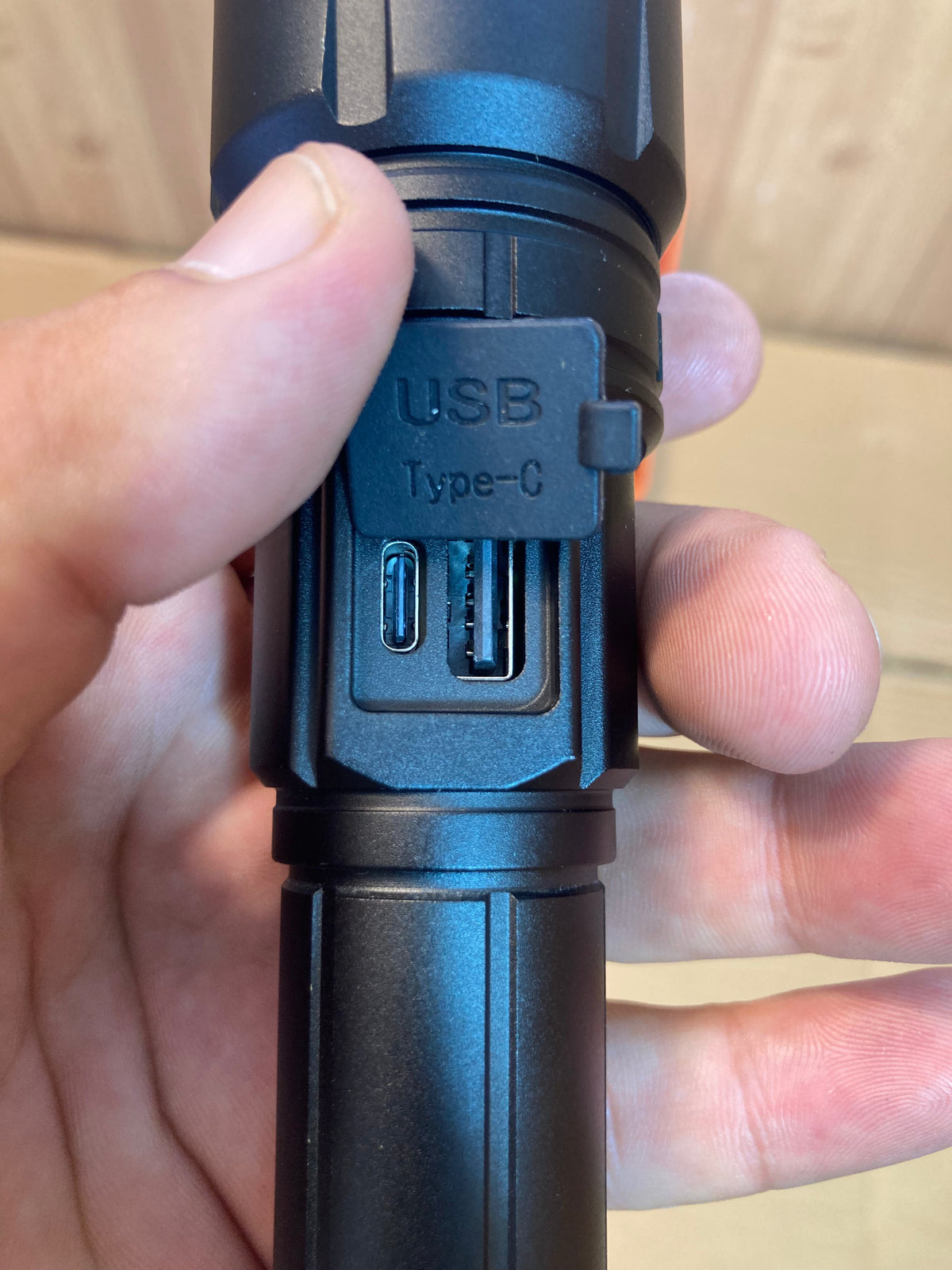 COBA USB Charging Compact LED Flashlight - Handheld Torch CB-M168-TG