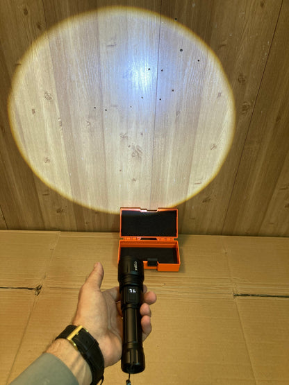 COBA USB Charging Compact LED Flashlight - Handheld Torch CB-M168-TG