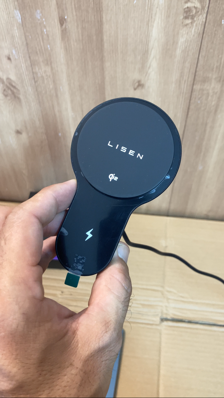 LISEN Wireless Magnetic Car Charger with Cooling Fan