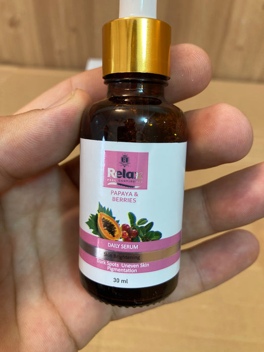 Relax Papaya & Berries Face Serum 30ml - Imported