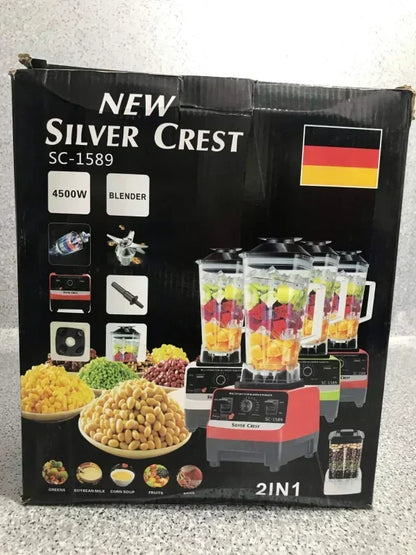 Germany Lot Silver Crest 2-in-1 Blender & Grinder 2.5L