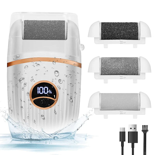 Rechargeable Foot Callus Remover – Pedicure Tool File for Dead, Hard, Cracked, Dry Skin