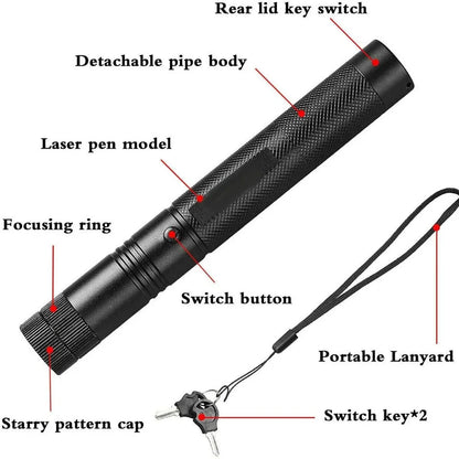 Rechargeable Zoomable Laser Pointer 1km Estimated Range